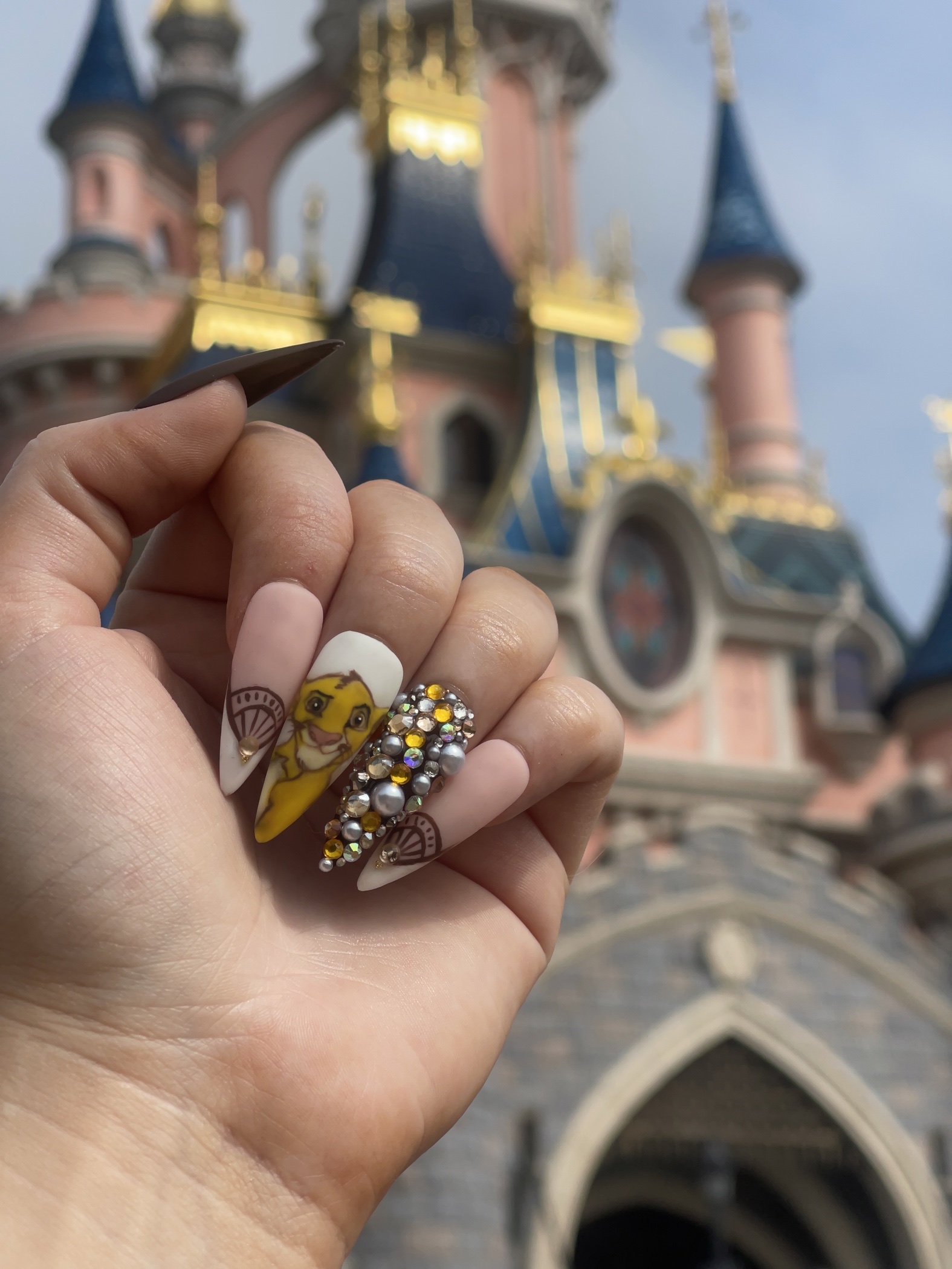 Gel X + Nail art Disney  🦁👑