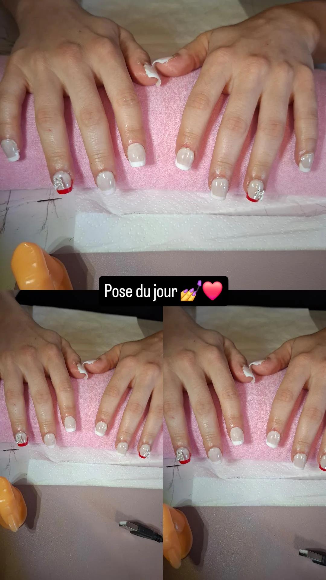 Pose américaine sur ongles ronger 💅