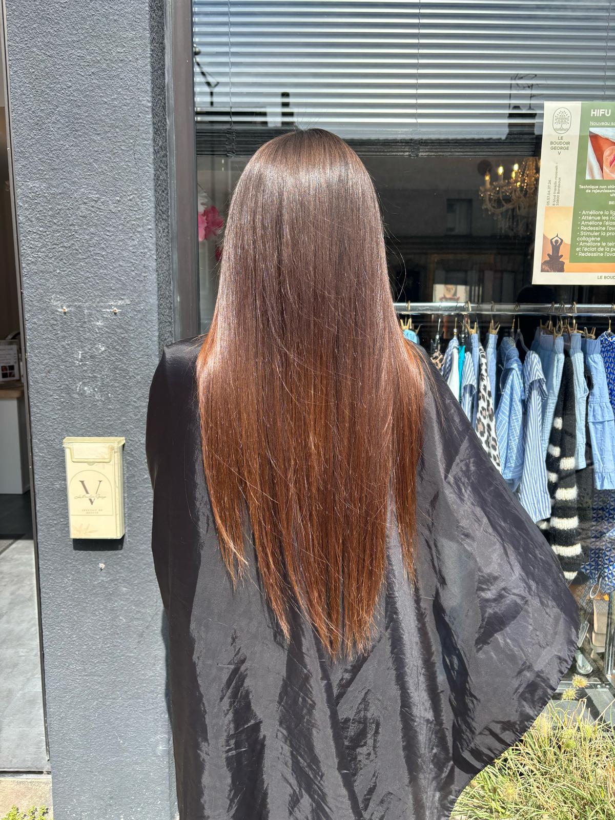 Résultat botox capillaire cheveux long