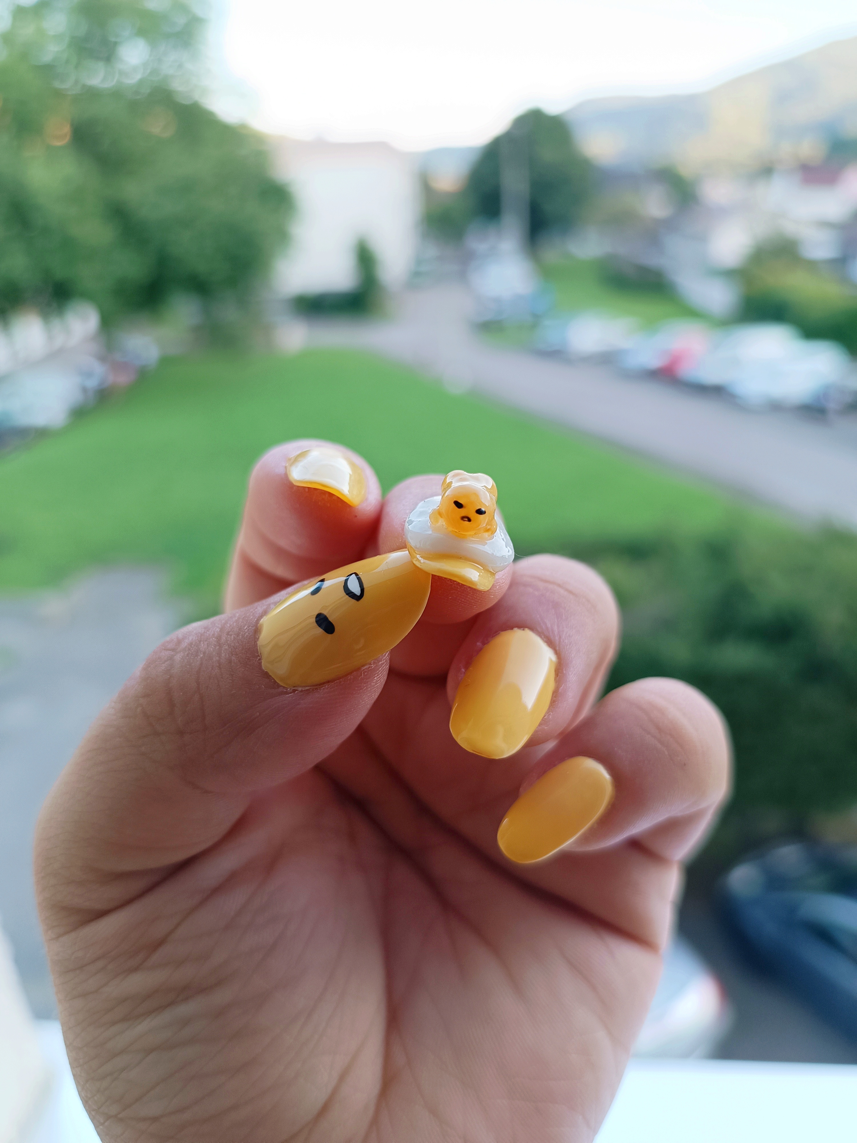 Gudetama🍳🐣 Pose américaine, déco 3D