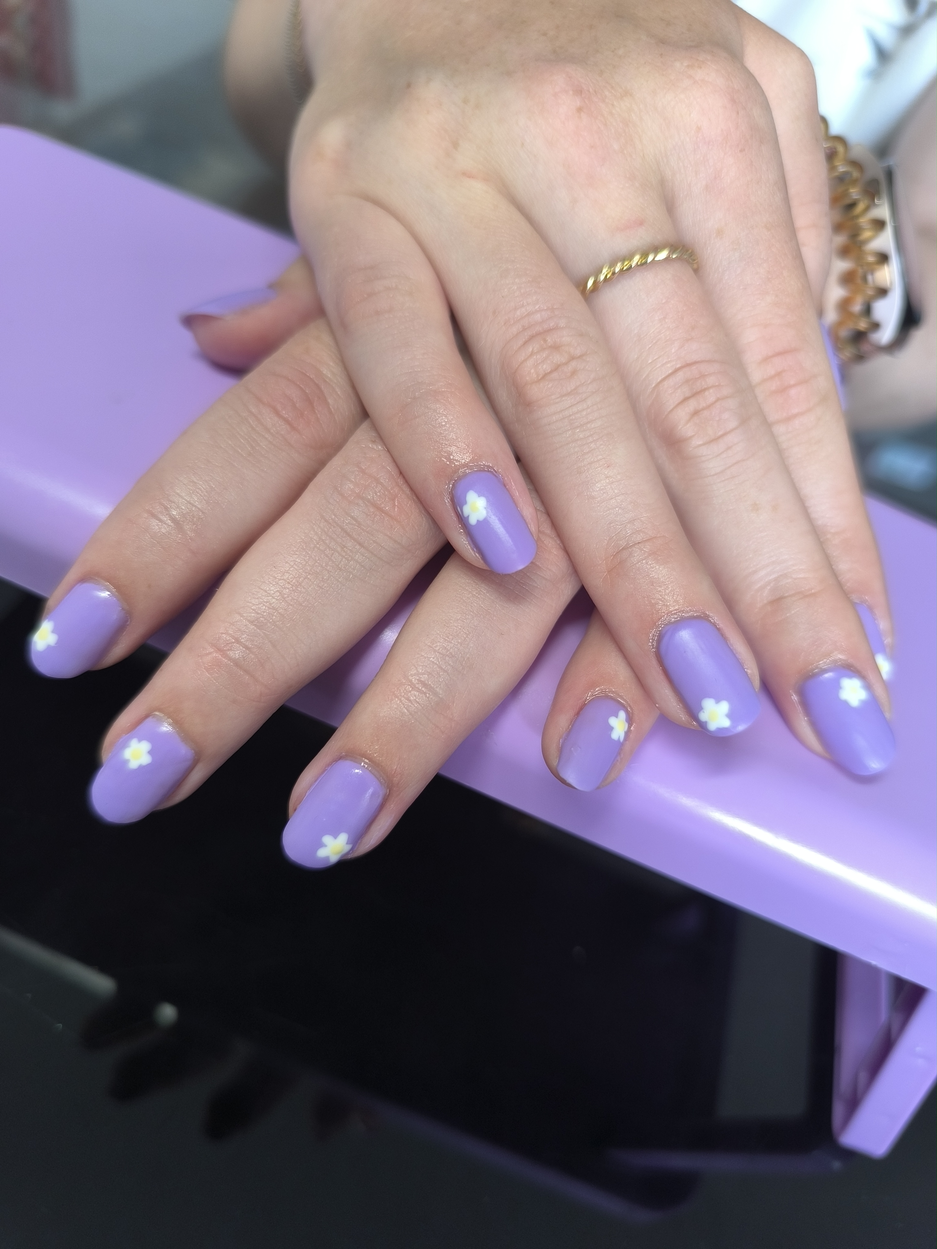 pose sur ongle naturel après un long moment avec des capsules