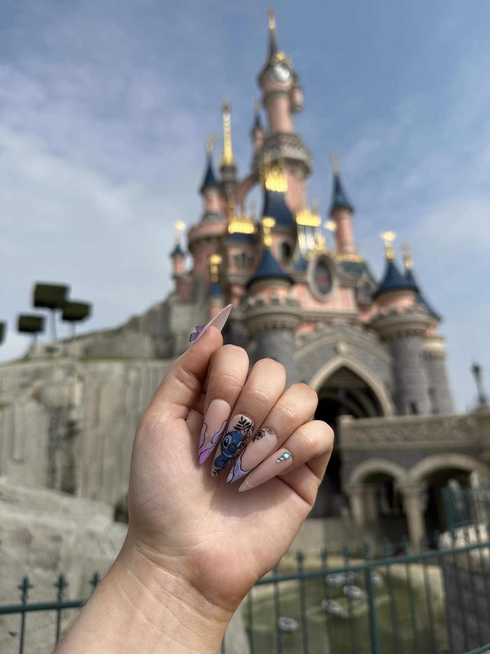 Gel X + nail art Disney 💙✨