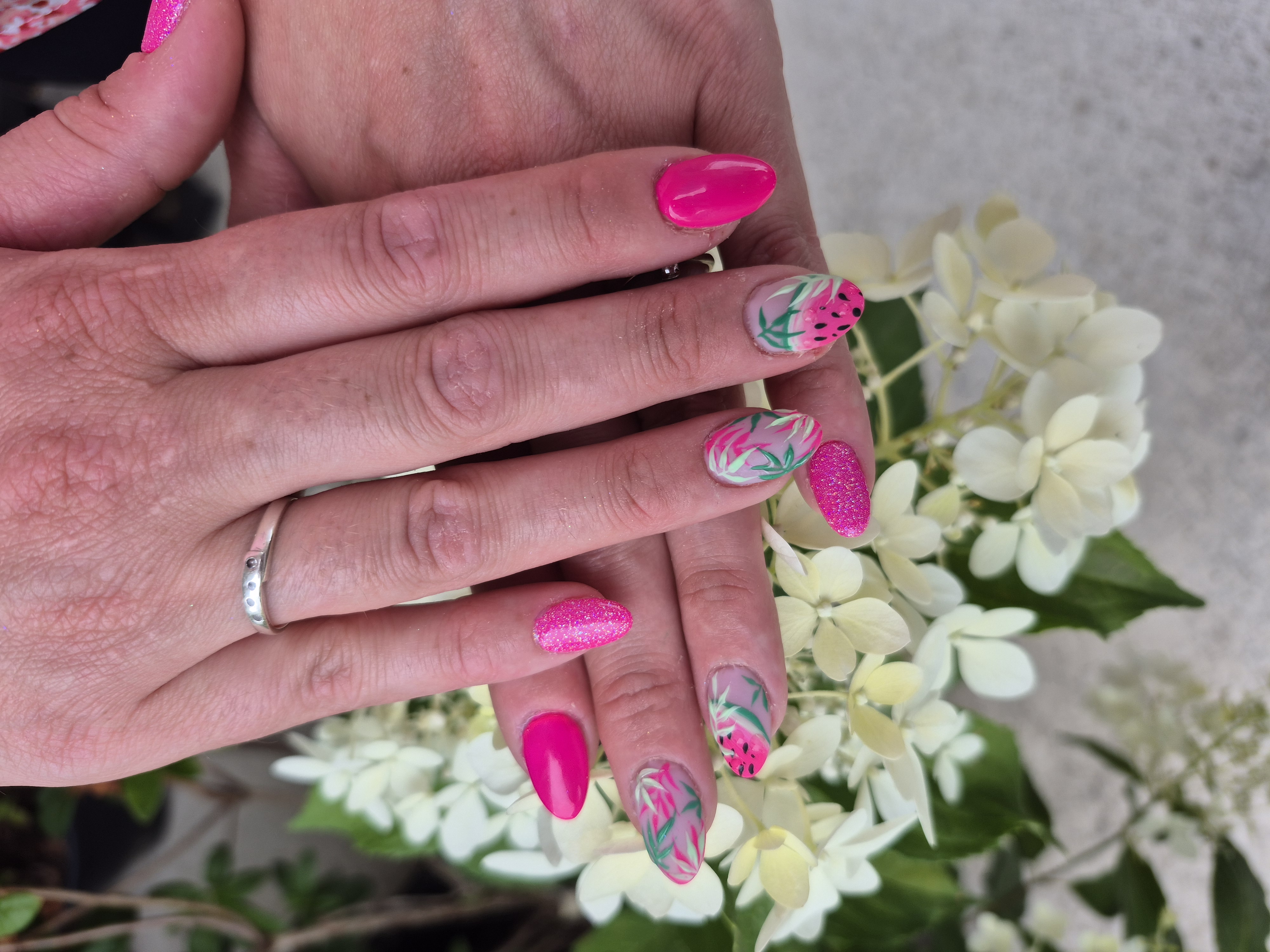 nail art pastèque