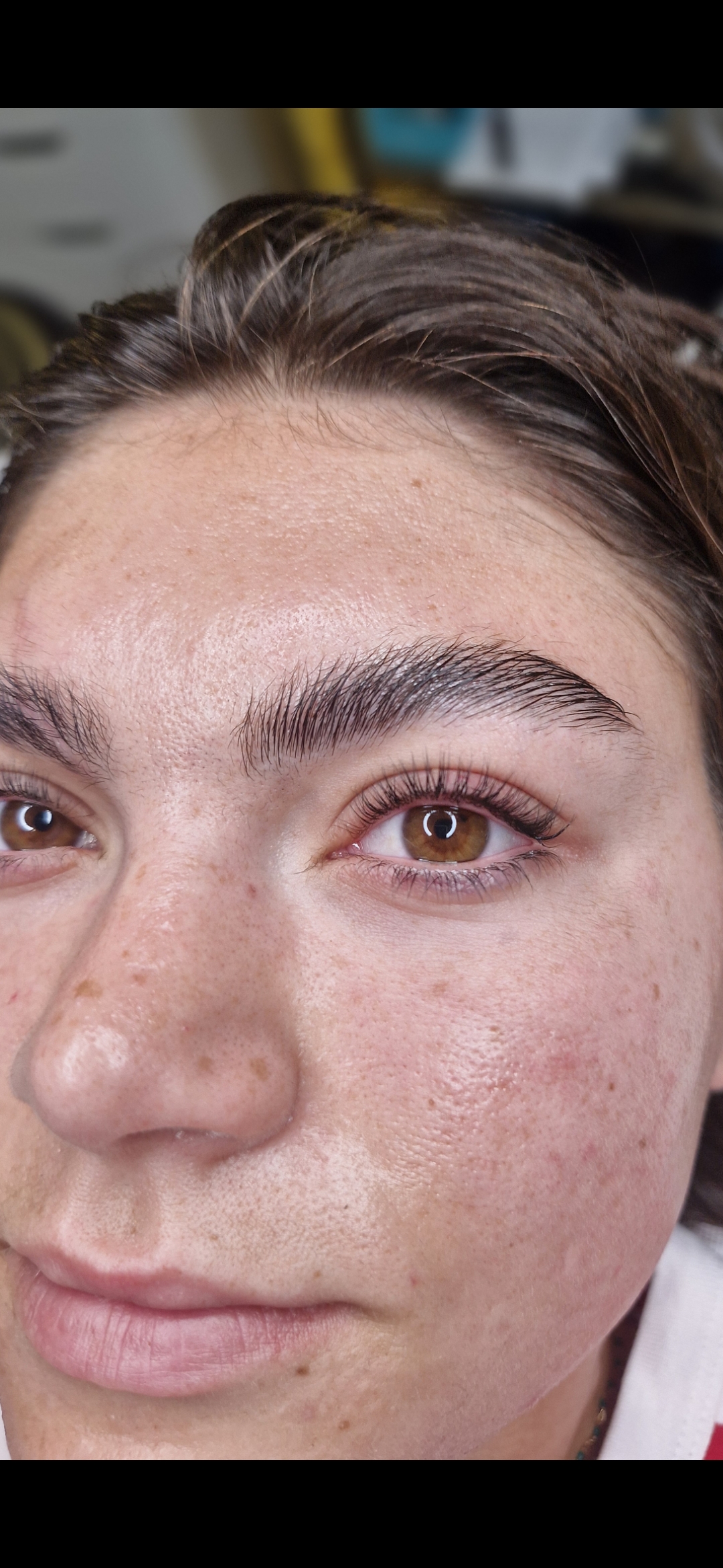 Rehaussement de cils + teinture effet eye-liner ✨️